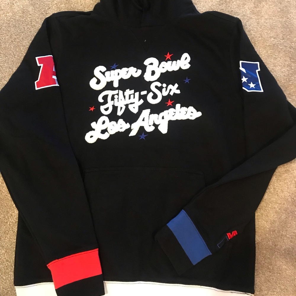 Starter nfl super bowl hoodie Los Angeles retro rams eagles football vintage
